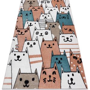 Rugsx - Carpet fun Gatti for children, cats, animals pink multicolour 280x370 cm