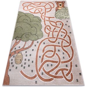 Rugsx - Carpet fun Honey for children, bear, bees beige multicolour 280x370 cm