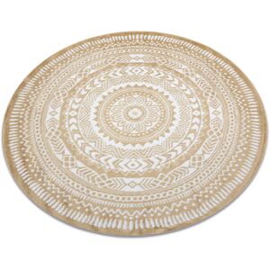 Rugsx - Carpet fun Napkin circle - gold yellow round 120 cm