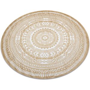 Rugsx - Carpet fun Napkin circle - gold yellow round 140 cm