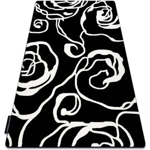 Rugsx - Carpet hampton Rosa rose, flowers black black 80x150 cm