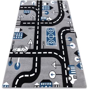 Rugsx - Carpet petit city streets grey grey 280x370 cm