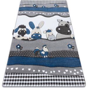 Rugsx - Carpet petit farm animals blue blue 240x330 cm