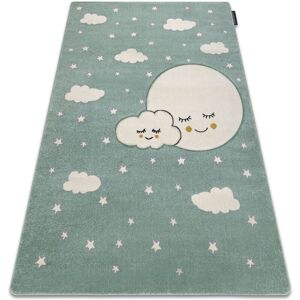 RUGSX Carpet PETIT MOON stars, clouds green green 240x330 cm