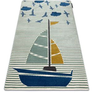 RUGSX Carpet PETIT SAIL boat, sailboat green green 240x330 cm