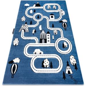 Rugsx - Carpet petit town streets blue blue 240x330 cm