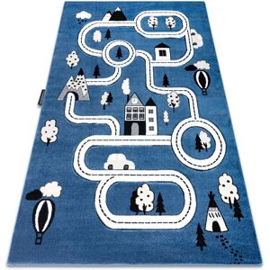 Rugsx - Carpet petit town streets blue blue 280x370 cm