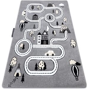 Rugsx - Carpet petit town streets grey grey 240x330 cm