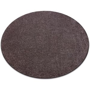 Rugsx - Carpet, round santa fe brown 42 plain, flat, one colour brown round 100 cm