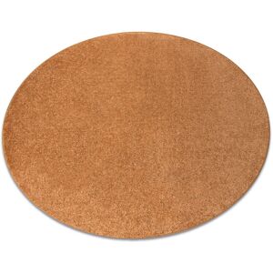 Rugsx - Carpet, round santa fe gold 42 plain, flat, one colour yellow round 133 cm