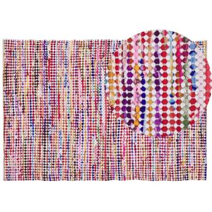 Beliani - Modern Area Rug Cotton Abstract Multicolour Pattern 140 x 200 cm Belen - Multicolour