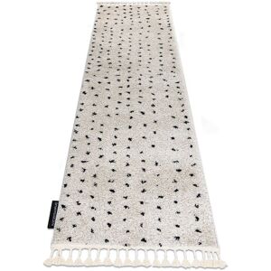 Rugsx - Carpet, runner berber syla B752 dots cream - for the kitchen, corridor & hallway beige 70x250 cm