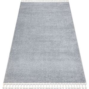 Rugsx - Carpet sevilla PC00B stripes grey Fringe Berber Moroccan shaggy grey 180x270 cm