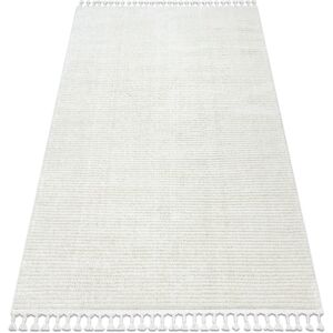 RUGSX Carpet SEVILLA PC00B stripes white Fringe Berber Moroccan shaggy white 180x270 cm