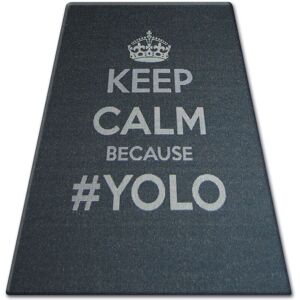 RUGSX Carpet sizal floorlux 20276 yolo black / silver black 160x230 cm