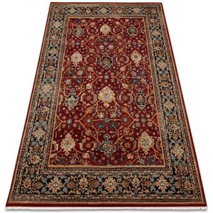 RUGSX Carpet Wool keshan fringe, oriental classic 7522/53588 beige / claret / navy beige 250x340 cm