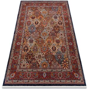 RUGSX Carpet Wool keshan fringe, Ornament, frame oriental 7576/53511 terracotta multicolour 200x290 cm