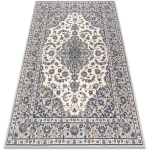 RUGSX Carpet Wool nain Frame ornament 7335/51935 beige / navy blue 160x230 cm