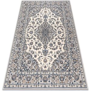 RUGSX Carpet Wool nain Frame ornament 7335/51935 beige / navy blue 200x300 cm