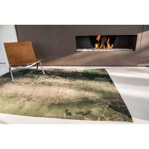 LOUIS DE POORTERE Mad Men Cracks 8723 Dark Pine 80cm x 150cm Rectangle - Green and Grey