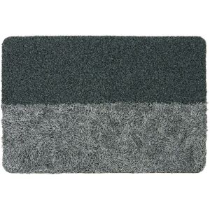 JVL - Chelsea Barrier Scraper Door Mat, 50 x 75cm, Small, Grey