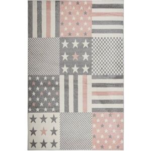 Vidaxl - Children's Rug 200x290 cm Star Pattern Pink Pink