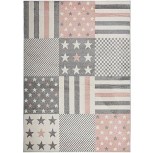 Vidaxl - Children's Rug 120x170 cm Star Pattern Pink Pink