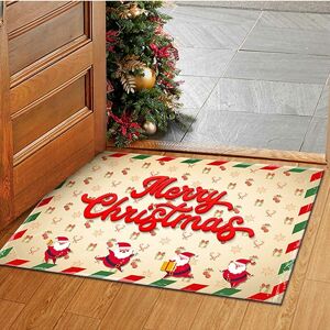 Tinor - Christmas Doormat Christmas Decorations - Merry Christmas Rug for Indoor Outdoor Entrance Home Christmas Party Doormat Holiday Home Decor