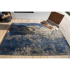 LOUIS DE POORTERE Mad Men Cracks 8629 Abyss Blue 170cm x 240cm Rectangle - Blue and Grey