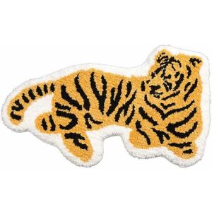 Pesce - Cute Soft Tiger Shaped Animals Bath Mat Area Rug for Bedroom Bathroom Kitchen Floor Water Absorption Non-Slip Small Carpet Door Mat Kid's