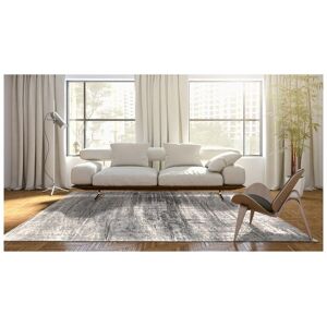 LOUIS DE POORTERE Mad Men 8420 Jersey Stone 170cm x 240cm Rectangle - Grey and Ivory