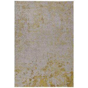 LORD OF RUGS Dara Abstract Modern Kitchen Garden Flatweave Outdoor Indoor Ochre Rug Floor Mat X-Large 200 x 290 cm (6'7