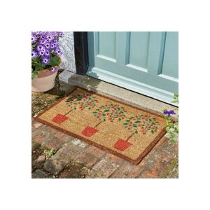 Smart Garden - Bay Tree Topiary Coir Doormat pvc Backing Mat Indoor Outdoor