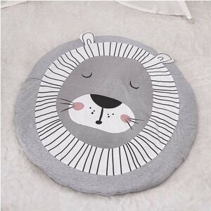 Soft Baby Play Mat Kids Cotton Blanket Baby & Gym Play Mat Kids Lion Non-Toxic Foam Floor Mat 35 Inch Diameter - Denuotop