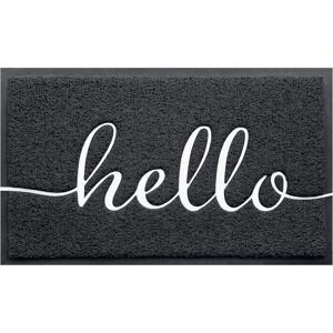 Xuigort - Doormat, Durable Welcome Mat Low Profile Floor Mat Front Doormat Indoor Outdoor Door Mat Non-Slip Mats for Entrance, Patio, High Traffic