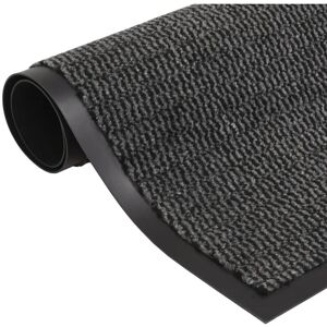 Dust Control Mats 2 pcs Rectangular Tufted 80x120 cm Anthracite vidaXL - Anthracite