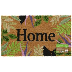 JVL Eco-Friendly Garden Latex Backed Coir Entrance Door Mat, Home Design