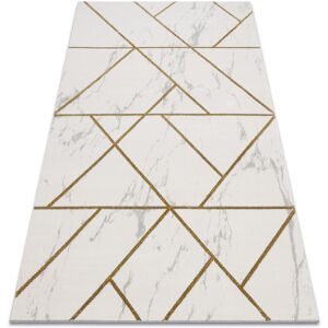 RUGSX Exclusive EMERALD Carpet 1012 glamour, stylish geometric, marble cream / gold beige 140x190 cm