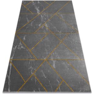 RUGSX Exclusive emerald Carpet 1012 glamour, stylish geometric, marble grey / gold grey 240x330 cm