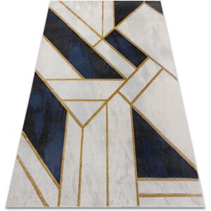 RUGSX Exclusive emerald Carpet 1015 glamour, stylish marble, geometric navy / gold blue 280x370 cm