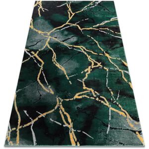 RUGSX Exclusive EMERALD Carpet 1018 glamour, stylish marble bottle green / gold green 200x290 cm