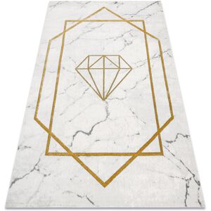 Rugsx - Exclusive emerald Carpet 1019 glamour, stylish diamond, marble cream / gold beige 140x190 cm