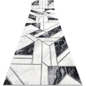 RUGSX Exclusive emerald Runner 81953 glamour, stylish geometric black / silver 100 cm black 100x980 cm