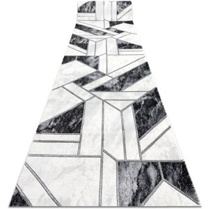 RUGSX Exclusive emerald Runner 81953 glamour, stylish geometric black / silver 70 cm black 70x100 cm