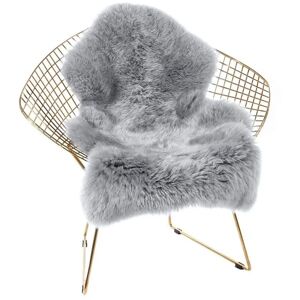 Xuigort - Faux Fur Rug Sheepskin Rug Runner 2 x 3 ft Soft Fluffy Sheepskin Chair Cover Seat Cushion Pad Shaggy Sheep Skin Area Rugs Throw Carpet for