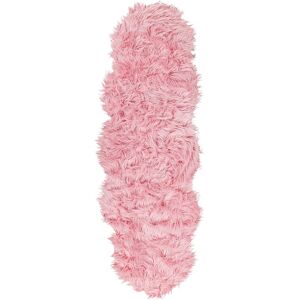 BELIANI Faux Sheepskin Rug Glam Pink Acrylic Fur Fluffy 180 x 60 cm Mamungari - Pink