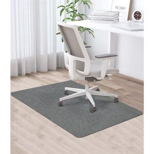Groofoo - Office Chair Mat, 120×90cm, Dark Gray Fabric Office Floor Mat, Office Chair Floor Protection Mat, Non-Slip, Floor Mat for Office Wooden