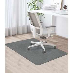 Groofoo - Office Chair Mat,120 x 90cm,Fabric Office Floor Mat,Office Chair Floor Protection Mat,Non-Slip,Floor Mat for Office Wood Floor,Light Gray