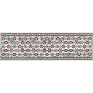 Beliani - Hallway Runner Rug Oriental Pattern 60 x 200 cm Anti-Slip Floor Carpet Multicolour Hacilar - Multicolour