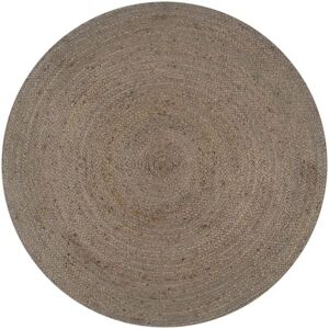 Vidaxl - Handmade Rug Jute Round 90 cm Grey Grey